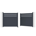X-Metal Portails en aluminium Aluminium Anthracite