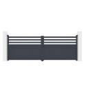 X-Metal Portails en aluminium Aluminium Anthracite