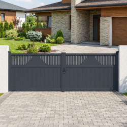 X-Metal Portails en aluminium Aluminium Anthracite