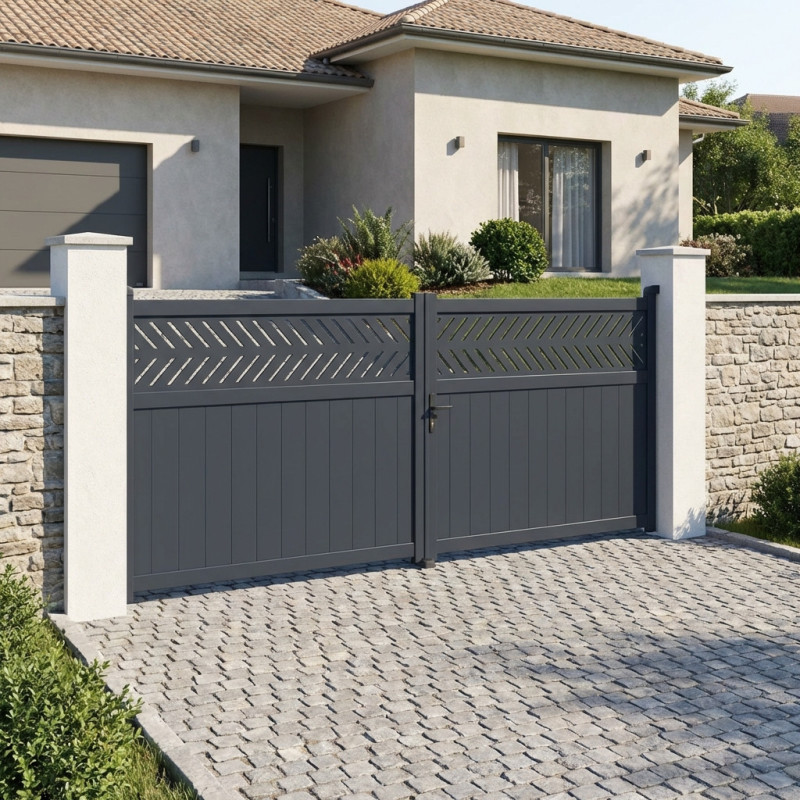 X-Metal Portails en aluminium Aluminium Anthracite