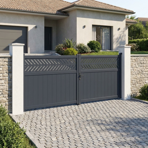 X-Metal Portails en aluminium Aluminium Anthracite
