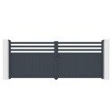 X-Metal Portails en aluminium Anthracite