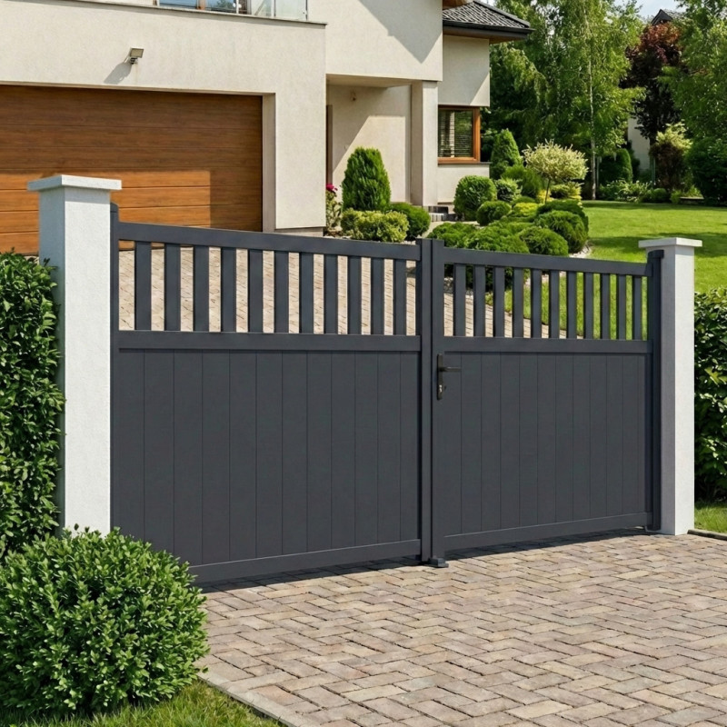 X-Metal Portails en aluminium Aluminium Anthracite