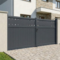 X-Metal Portails en aluminium Aluminium Anthracite