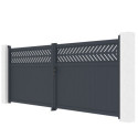X-Metal Portails en aluminium Aluminium Anthracite