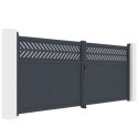 X-Metal Portails en aluminium Aluminium Anthracite