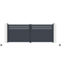 X-Metal Portails en aluminium Aluminium Anthracite