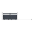 X-Metal Portails en aluminium Aluminium Anthracite