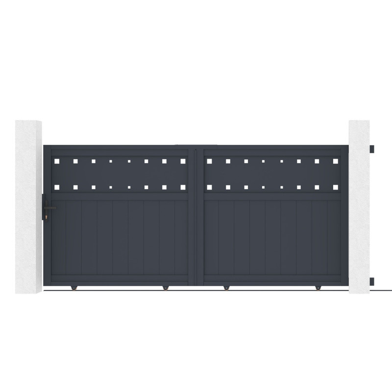 X-Metal Portails en aluminium Aluminium Anthracite