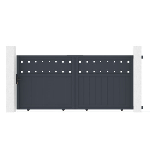 X-Metal Portails en aluminium Aluminium Anthracite