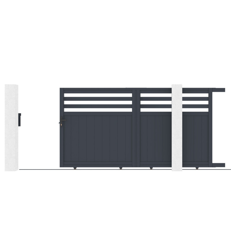 X-Metal Portails en aluminium Aluminium Anthracite