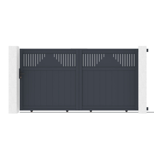 X-Metal Portails en aluminium Aluminium Anthracite