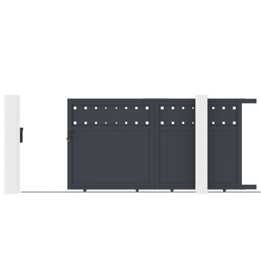 X-Metal Portails en aluminium Aluminium Anthracite