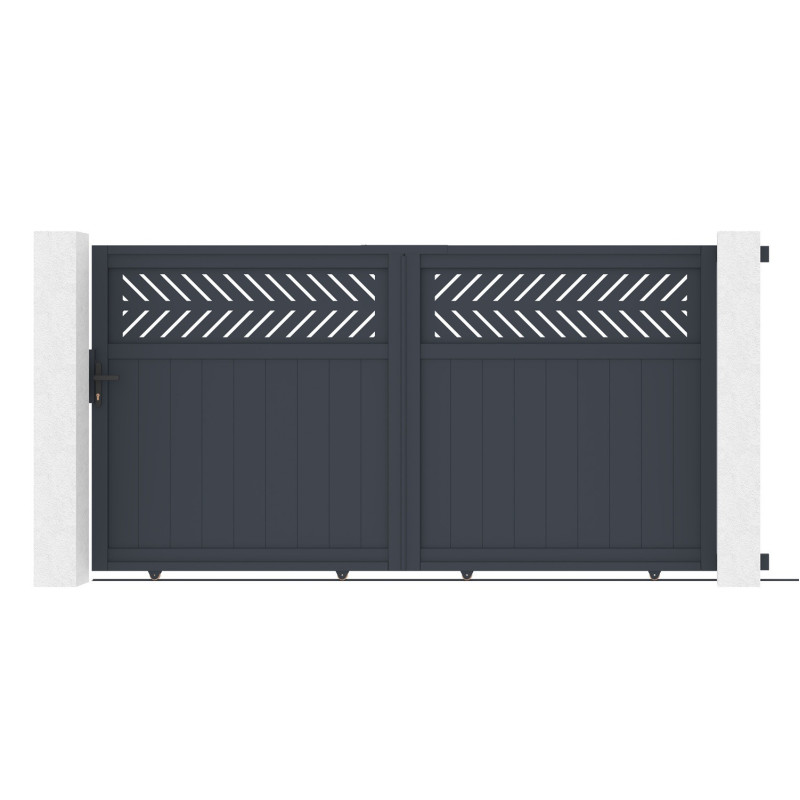 X-Metal Portails en aluminium Aluminium Anthracite