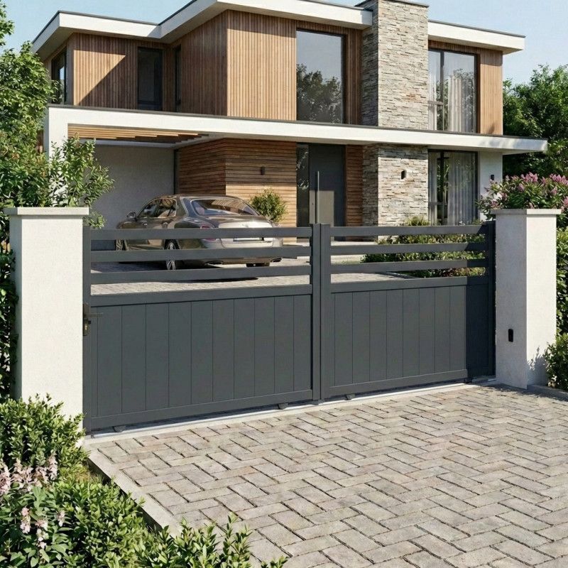 X-Metal Portails en aluminium Aluminium Anthracite