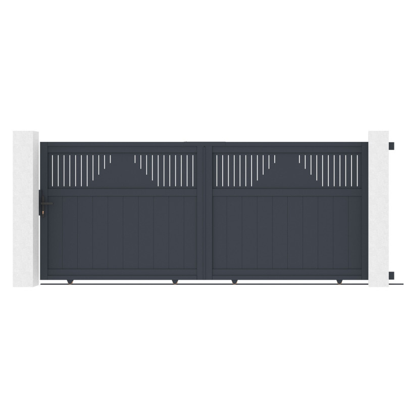 X-Metal Portails en aluminium Aluminium Anthracite