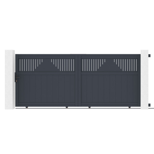 X-Metal Portails en aluminium Aluminium Anthracite