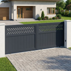 X-Metal Portails en aluminium Aluminium Anthracite