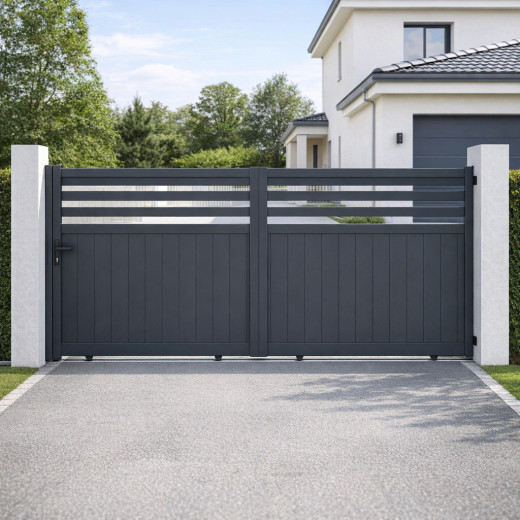 X-Metal Portails en aluminium Aluminium Anthracite