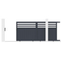 X-Metal Portails en aluminium Aluminium Anthracite