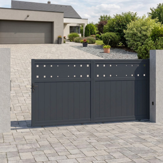 X-Metal Portails en aluminium Aluminium Anthracite