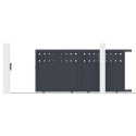 X-Metal Portails en aluminium Aluminium Anthracite
