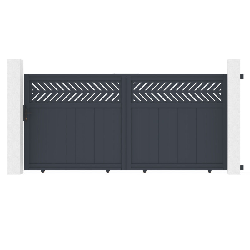 X-Metal Portails en aluminium Aluminium Anthracite