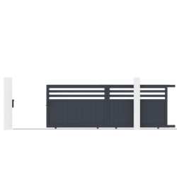 X-Metal Portails en aluminium Aluminium Anthracite
