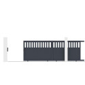 X-Metal Portails en aluminium Aluminium Anthracite