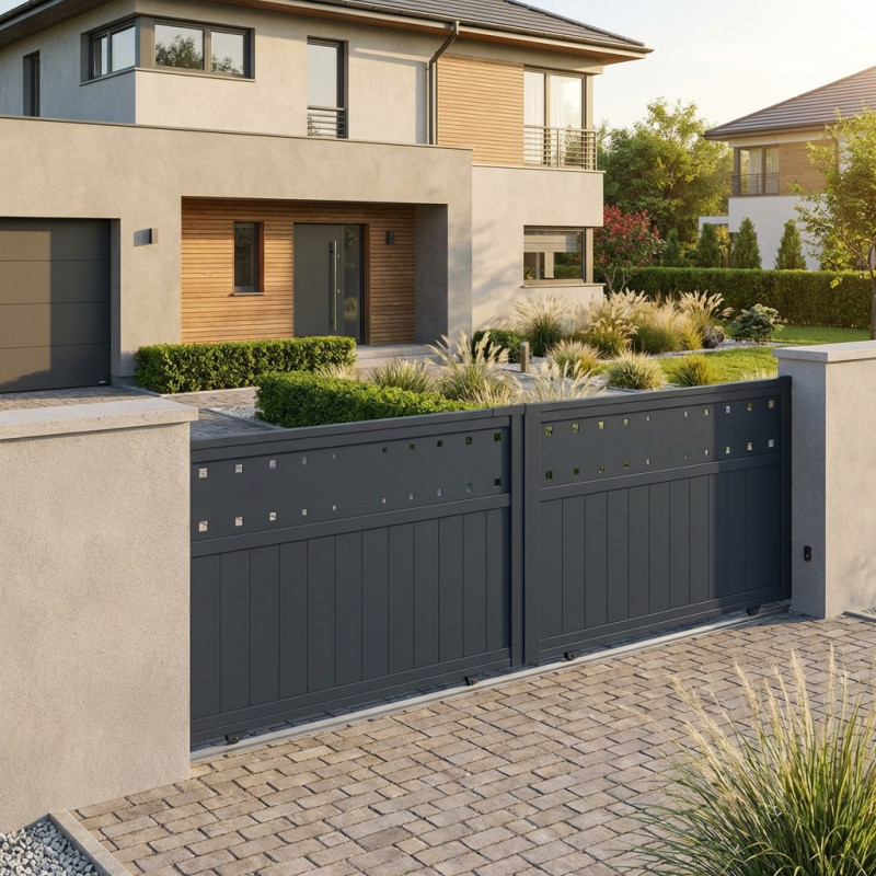 X-Metal Portails en aluminium Aluminium Anthracite