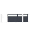 X-Metal Portails en aluminium Aluminium Anthracite