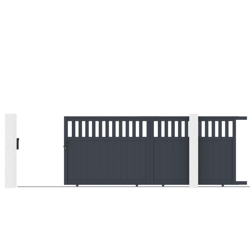 X-Metal Portails en aluminium Aluminium Anthracite