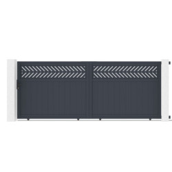 X-Metal Portails en aluminium Aluminium Anthracite