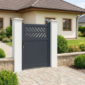 X-Metal Portillons en aluminium Aluminium Anthracite
