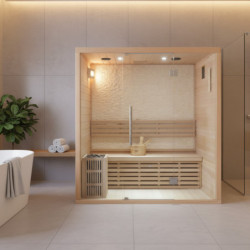 SNÖ Sauna traditionnel Marron