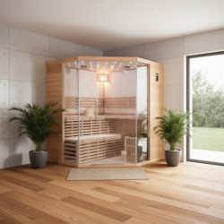 SNÖ Sauna traditionnel Marron
