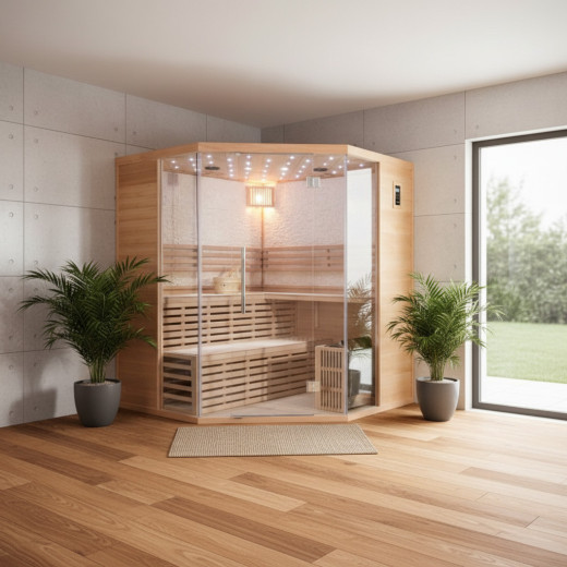 SNÖ Sauna traditionnel Marron