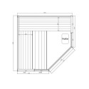 SNÖ Sauna traditionnel Marron