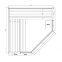 SNÖ Sauna traditionnel Marron