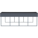X-Metal Carport Acier Gris 22m²