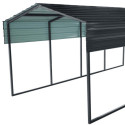 X-Metal Carport Acier Gris 22m²