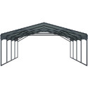 X-Metal Carport Acier Gris 38m²