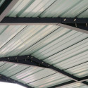 X-Metal Carport Acier Gris 38m²