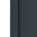 Cache serrure aluminium 24,5x3,5 cm X-Metal - Anthracite - Compatible portails Garde, Space, Fancy, Axis