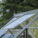 Halls Serre de jardin en verre Gris 2.5m²