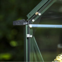 Halls Serre de jardin en verre Vert 3.7m²