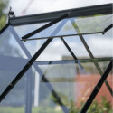 Halls Serre de jardin en verre Vert 3.7m²