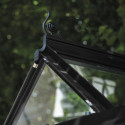 Halls Serre de jardin en verre Noir 3.7m²