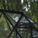 Halls Serre de jardin en verre Noir 3.7m²