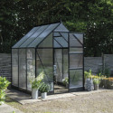 Halls Serre de jardin en polycarbonate Noir 3.7m²